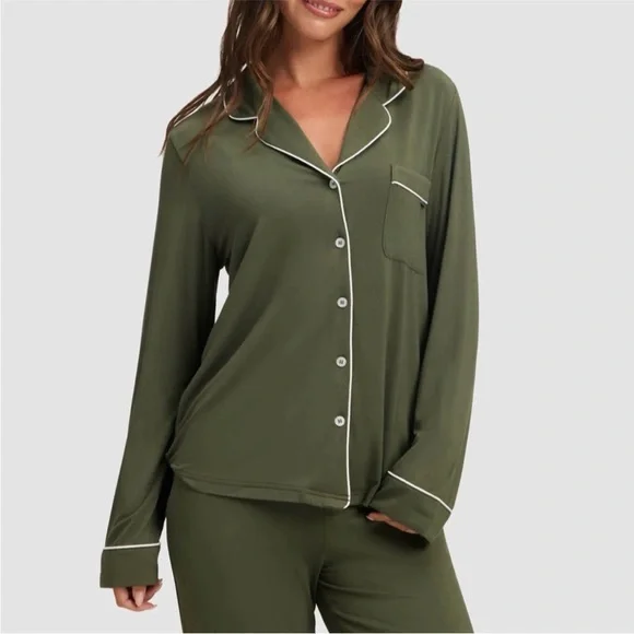 Cozy Earth Pajama Set in Green Size XL - Picture 1 of 16